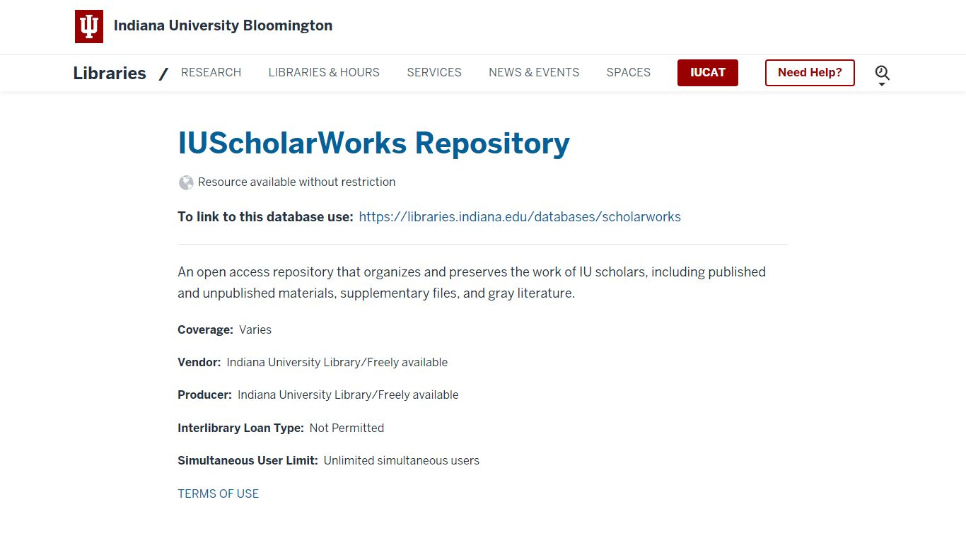 IUScholarWorks Repository | Indiana University Libraries