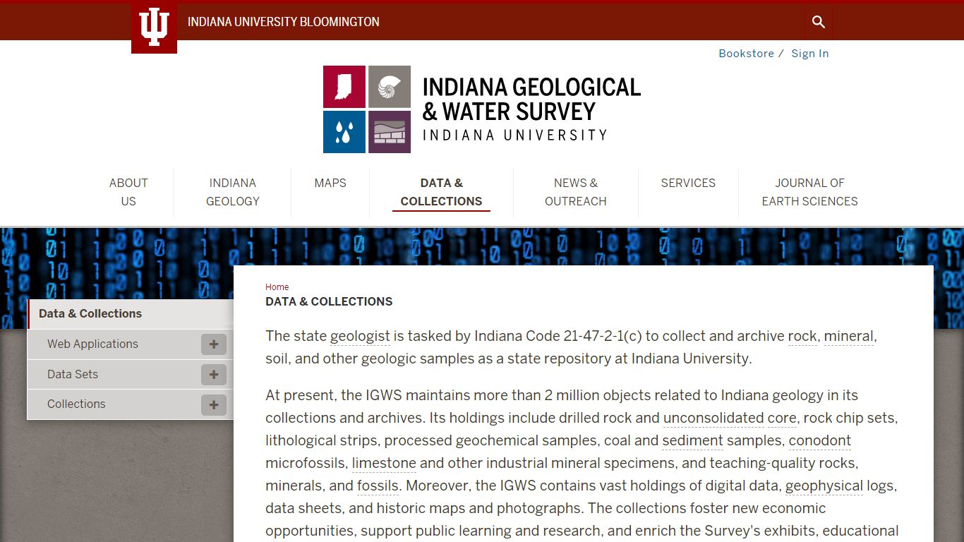 Data & Collections | Indiana Geological & Water Survey